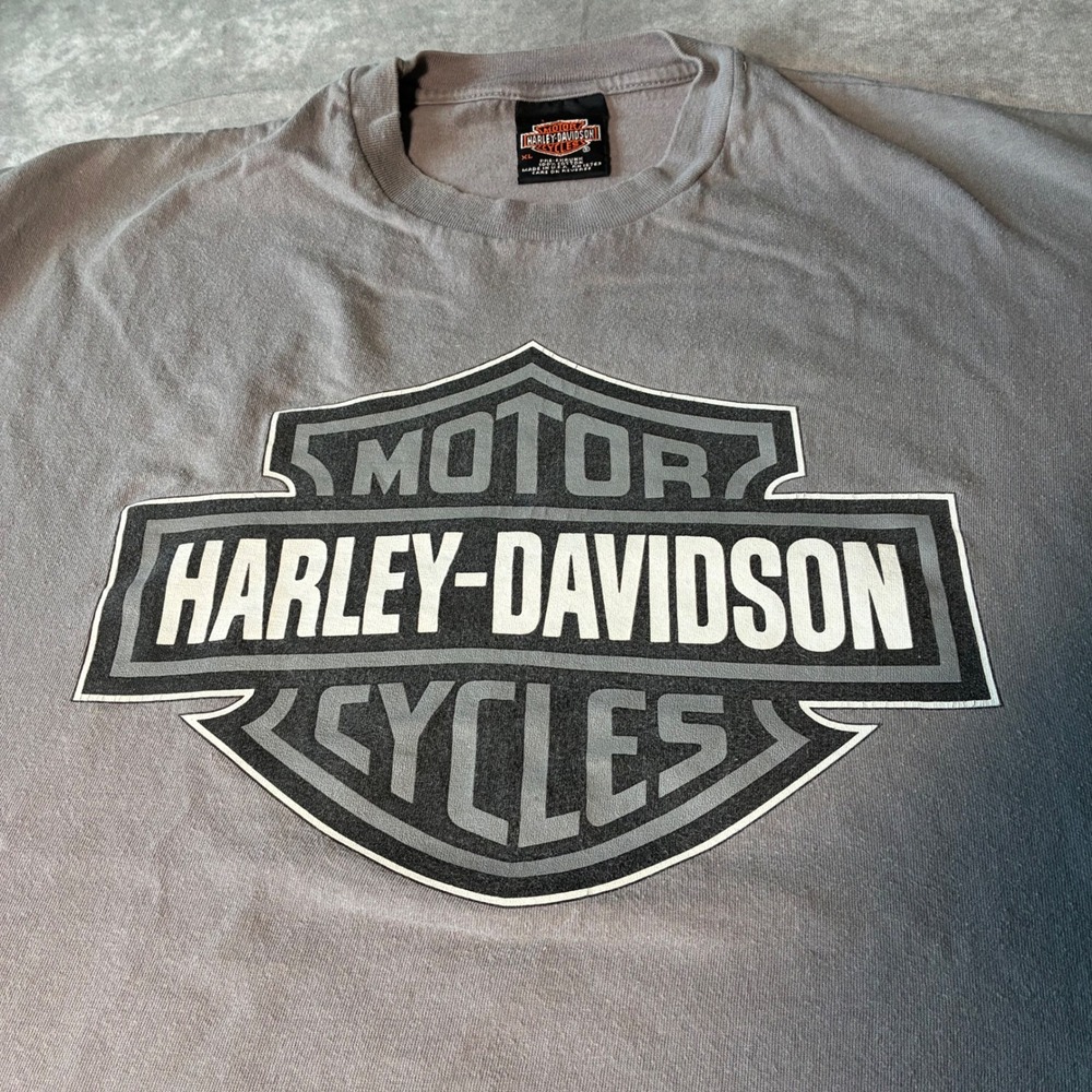 Harley Davidson Grand Canyon Route 66 T-Shirt Mens XL Gray Graphic Tee USA Made